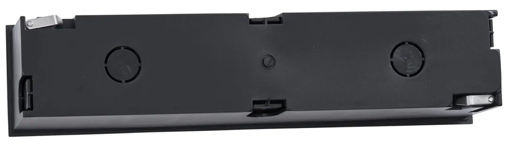 Модерна вградена стенна лампа черна 28cm с LED IP65 - Mert