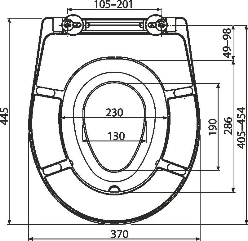 Покривало за тоалетна Duroplast Soft close Alca Plast Inside