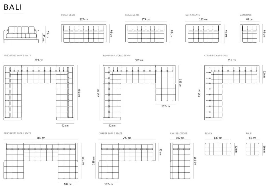 Бежово кресло Bali – Cosmopolitan Design