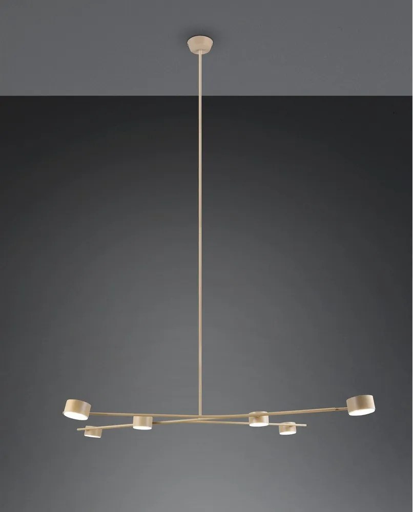 Бежово метално висящо осветително тяло Coda – Trio Select