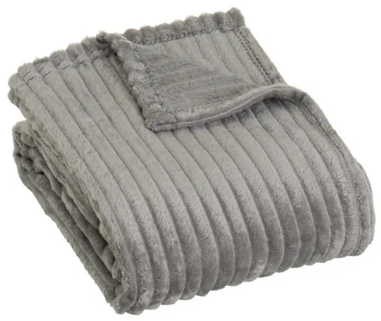 Сиво одеяло от микроплюш 130x160 cm Fur Velvet – Casa Selección