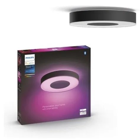 Philips-LED RGB Димируема лампа Hue LED/52,5W/230V Ø 425 мм черна