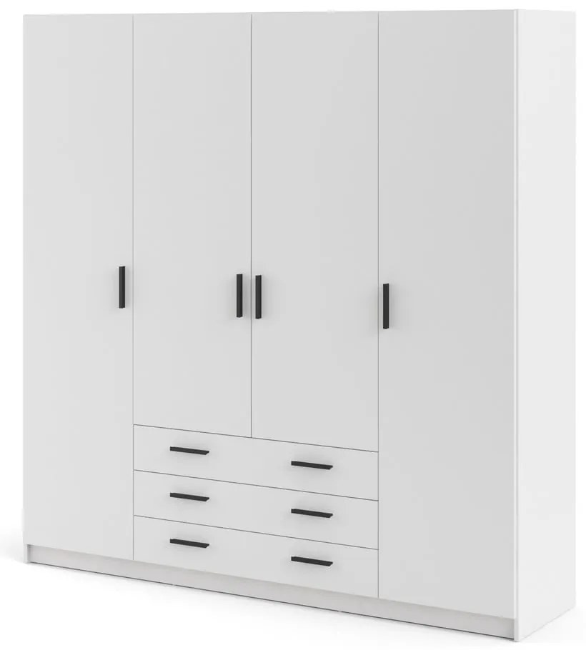 Бял гардероб 196x200 cm Sprint – Tvilum