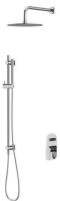 Cersanit S952-008 - Душ комплект CREA с вграден смесител, хром лъскав