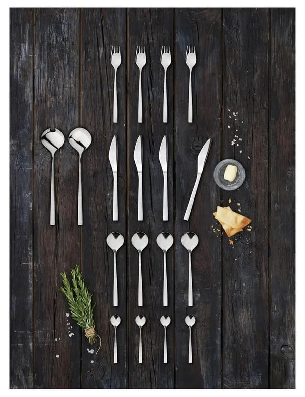 Прибори за хранене от неръждаема стомана в сребрист цвят 16 бр. Fuga – Gense