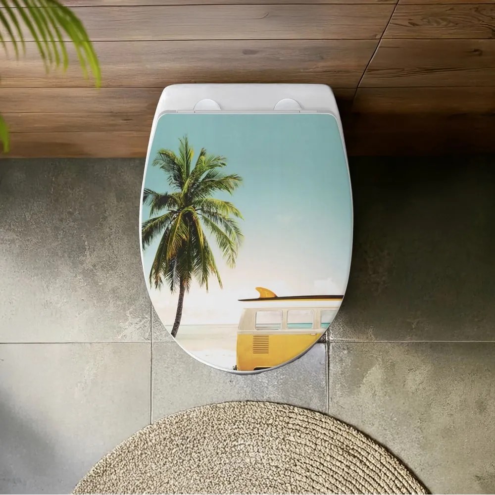 Тоалетна чиния с автоматично затваряне 36,5 x 45 см Corbara – Wenko