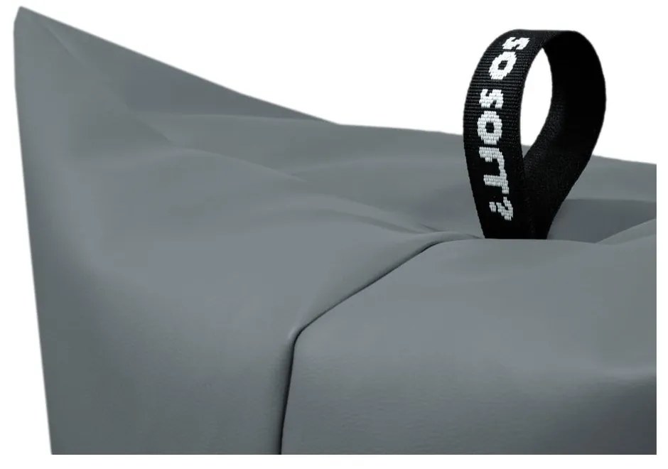 Червен пуф от изкуствена кожа Icy Sofa – So Soft?