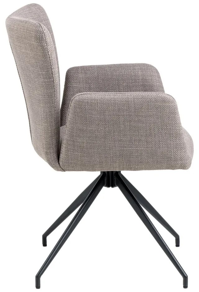 Сиви тапицирани трапезни столове в комплект 2 бр. Laura – Actona