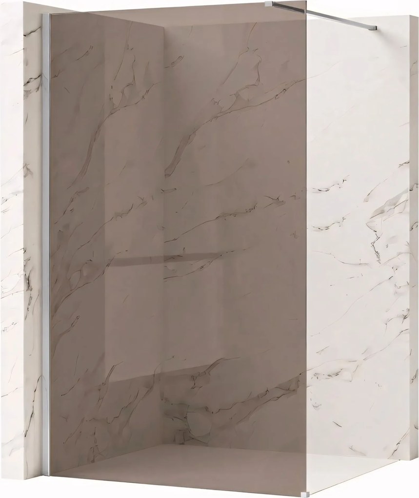 Параван за душ Rea Flexi Brown / Chrome 120