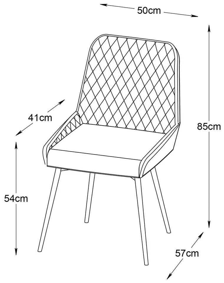 Сив трапезен стол Milton - Unique Furniture