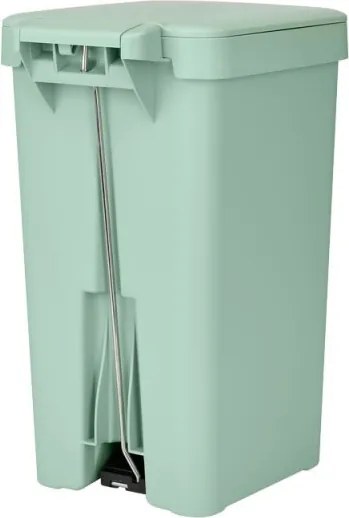 Кош за боклук с педал Brabantia StepUp 1008481, 16 л, Екологични материали, Голям отвор, Светлозелен