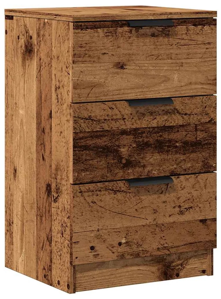 856932 vidaXL Нощно шкафче, старо дърво, 40x36x65 см, инженерно дърво