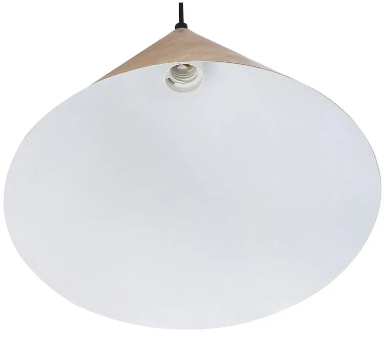 Кафява висяща лампа с метален абажур ø 32 cm Dunca - Candellux Lighting