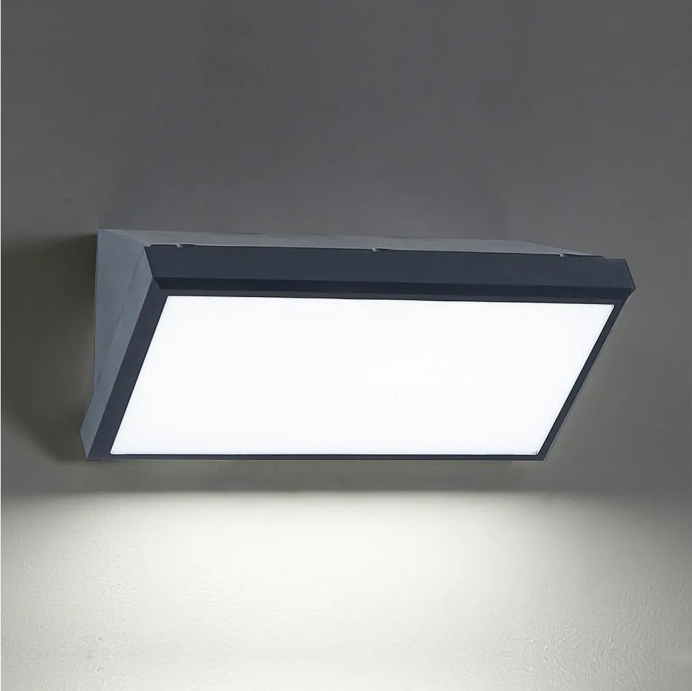 Brilagi-LED RGBW Външно стенно осветително тяло TRIANGLE 1xE27/15W/230V антрацит IP65