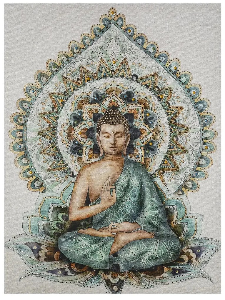 Картина atmosphera Buddha, Текстуриран принт на платно 58x78 см