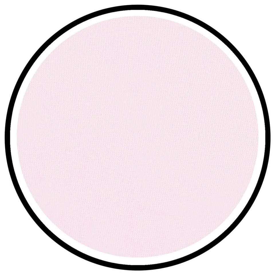 Светлорозов еластичен чаршаф от джърси 90x200 cm Amber – Restilo