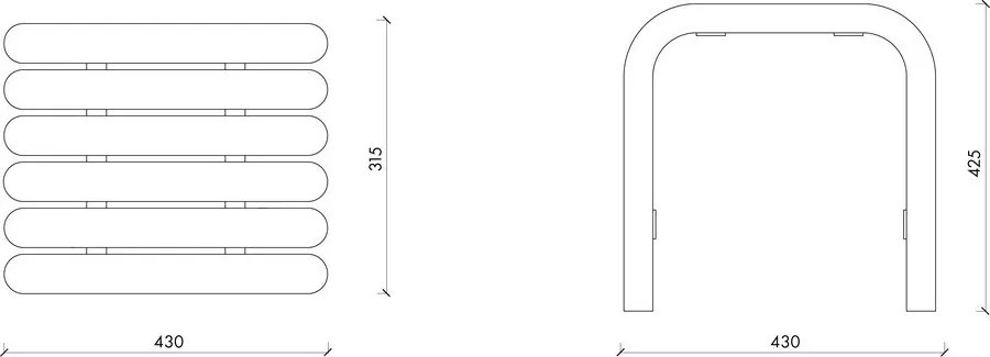 Син градински стол метален Nokk – noo.ma
