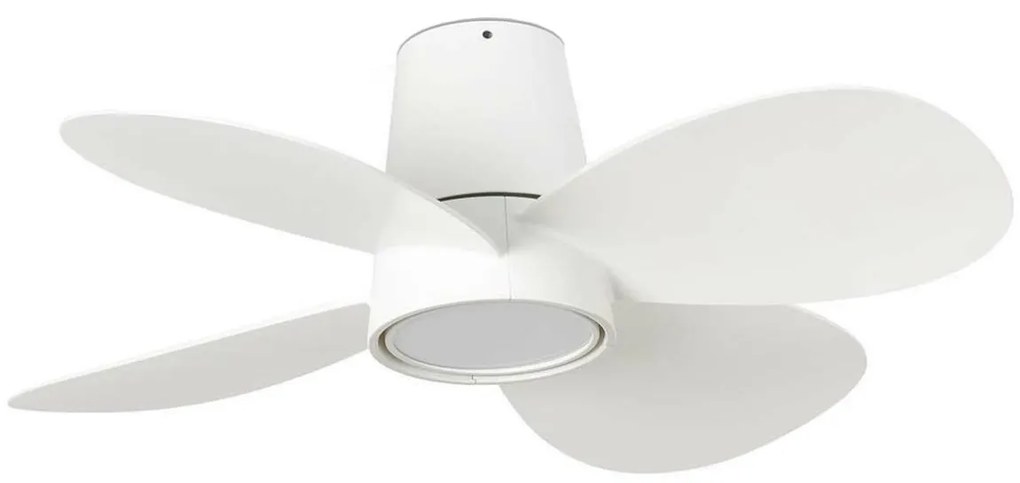 FARO 34315WT-LED Димируем таванен вентилатор KLOVER TUB S LED/20W/230V бял Ø 80 см WT + д.у.