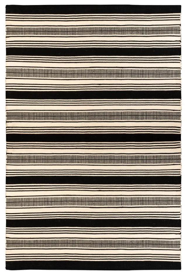 Черно-бял двустранен килим за открито, изработен от рециклирана пластмаса , 80 x 180 cm Zambezi - Green Decore
