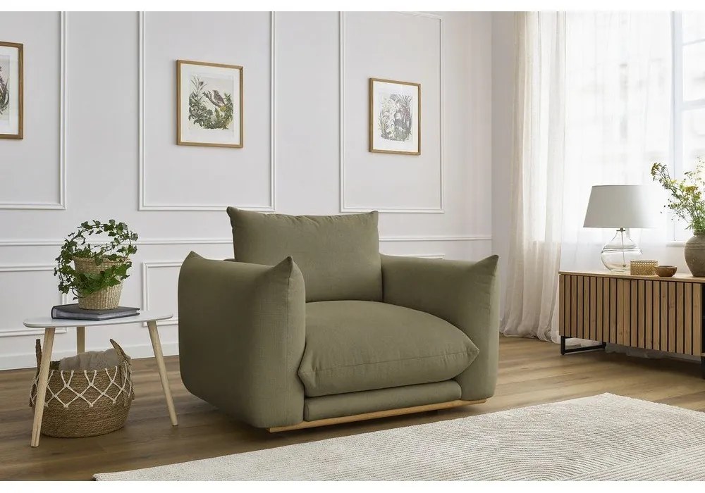 Светлозелено кресло Ernest – Bobochic Paris