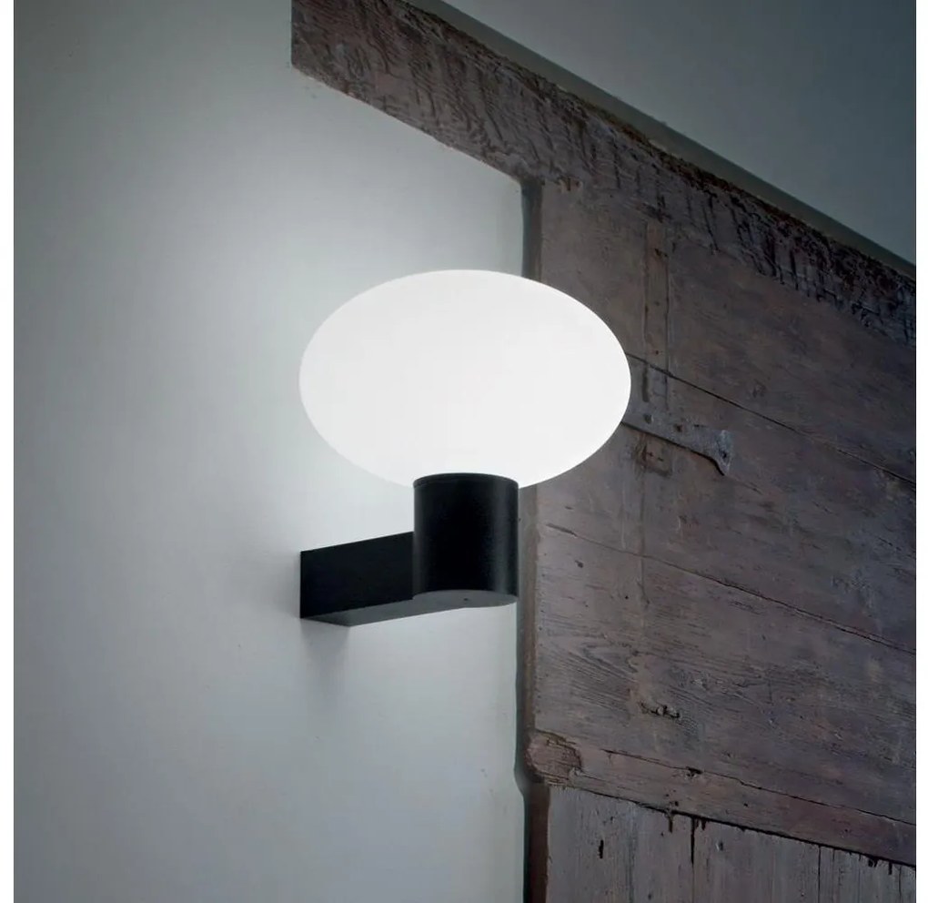 Ideal Lux - Външна стенна лампа CLIO 1xE27/42W/230V IP44 черна