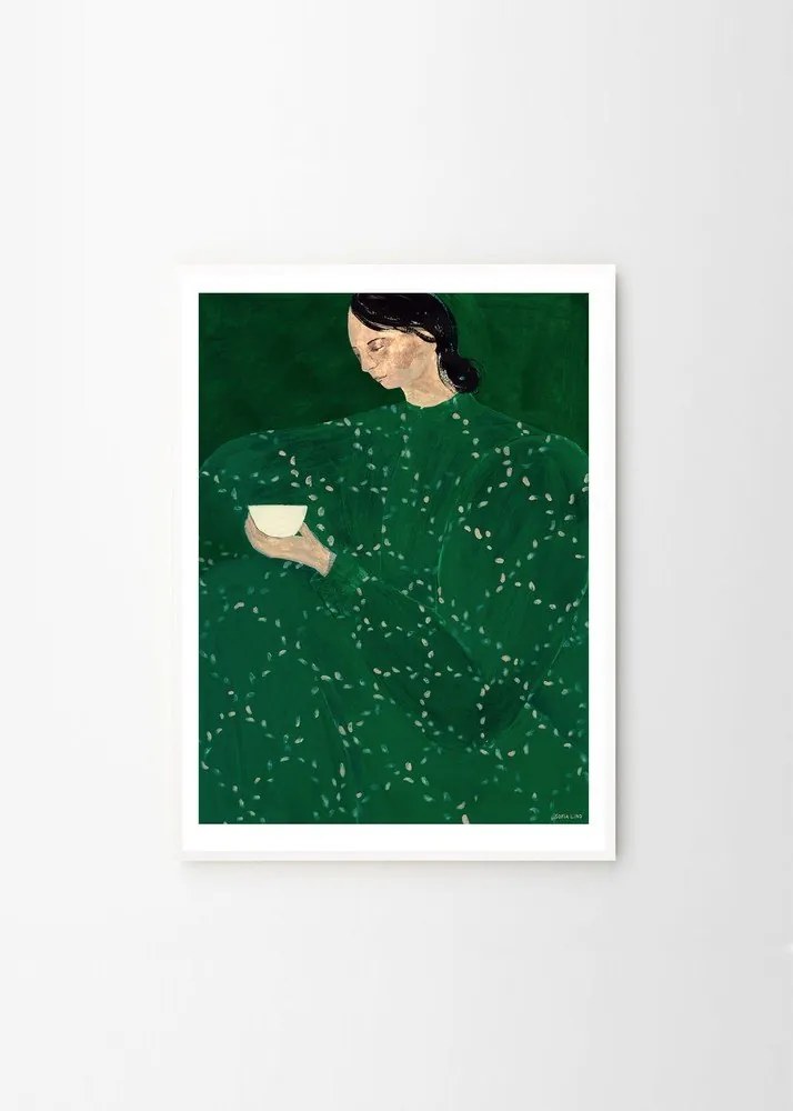 Постер 30x40 cm Coffee Alone At Place De Clichy – Sofia Lind – The Poster Club