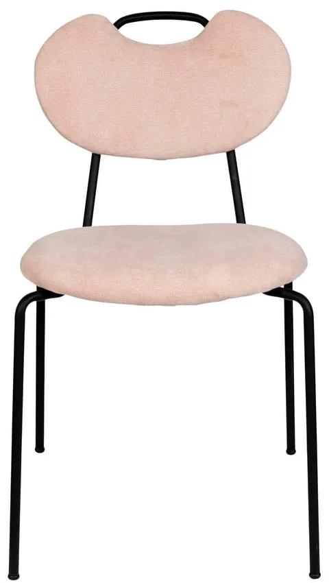 Светлорозови трапезни столове в комплект от 2 броя Aspen - White Label