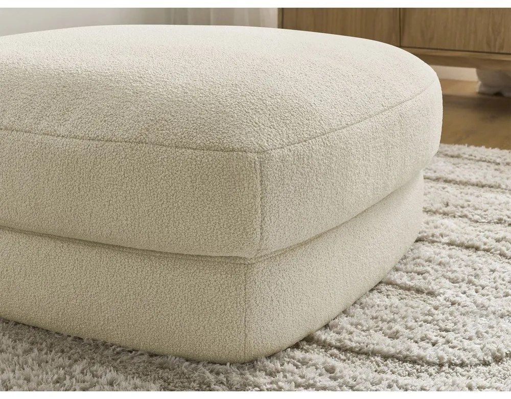 Бежова табуретка от букле Leonore – Bobochic Paris