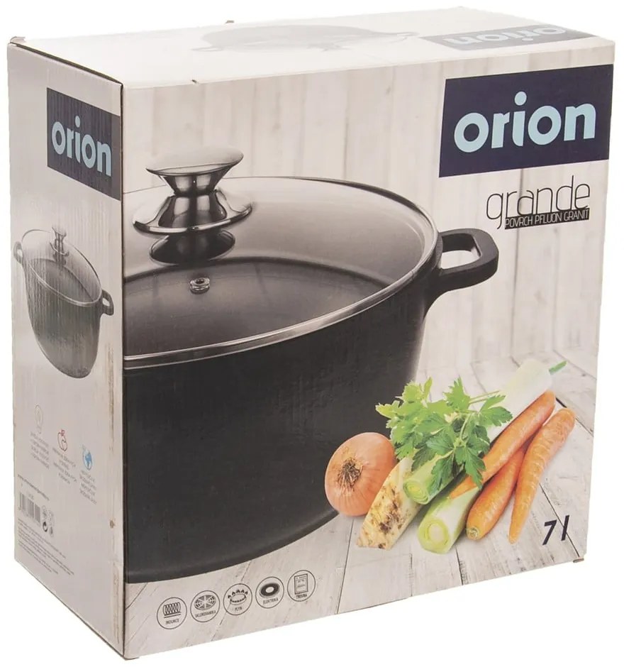Алуминиев съд със стъклен капак, ø 28 cm Grande - Orion