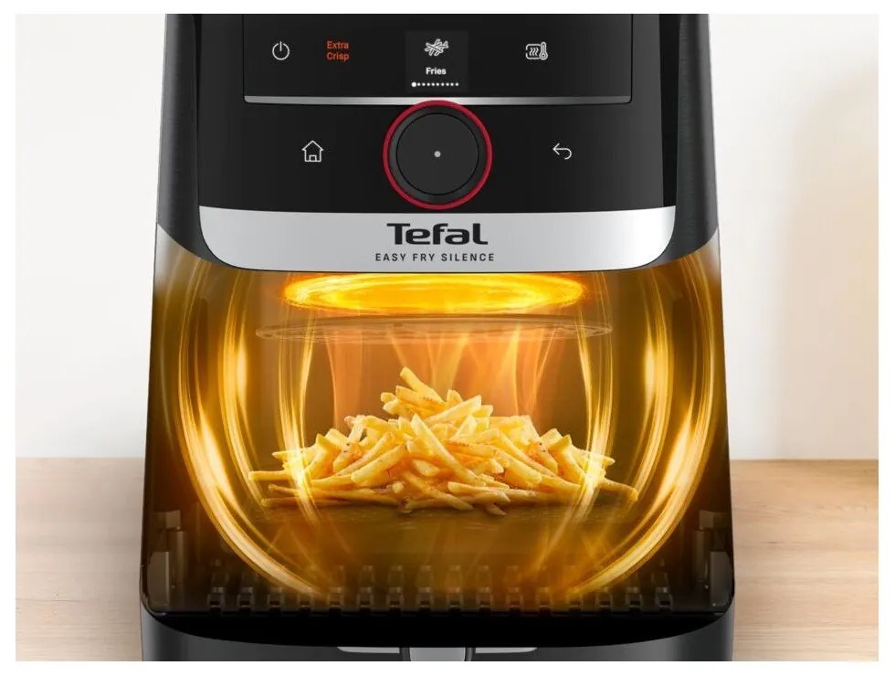 Черен фритюрник с горещ въздух Easy Fry EY5728E1 – Tefal