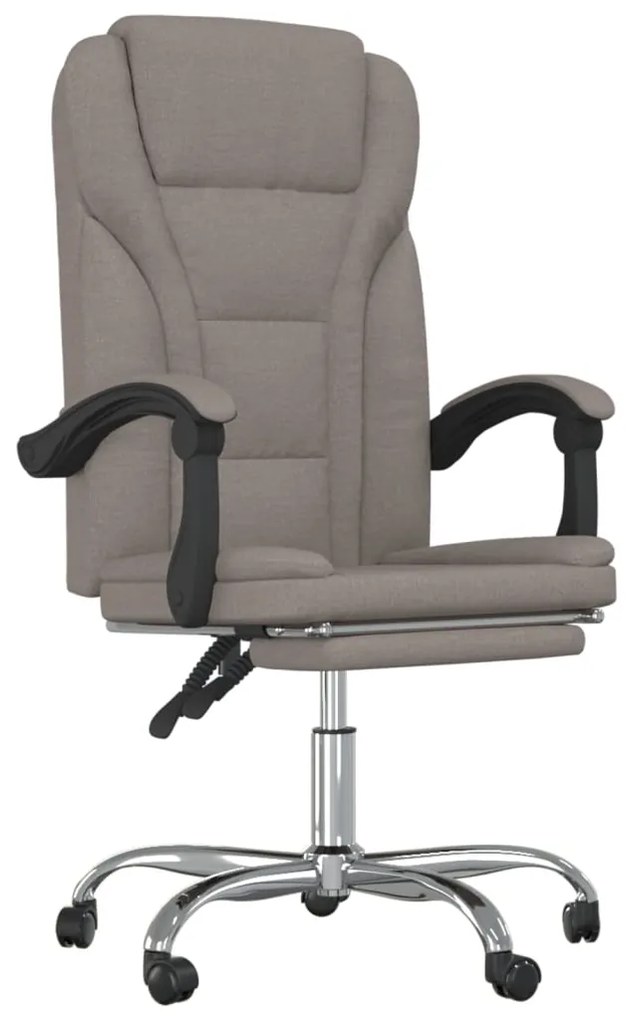 349693 vidaXL Наклоняем офис стол, таупе, текстил