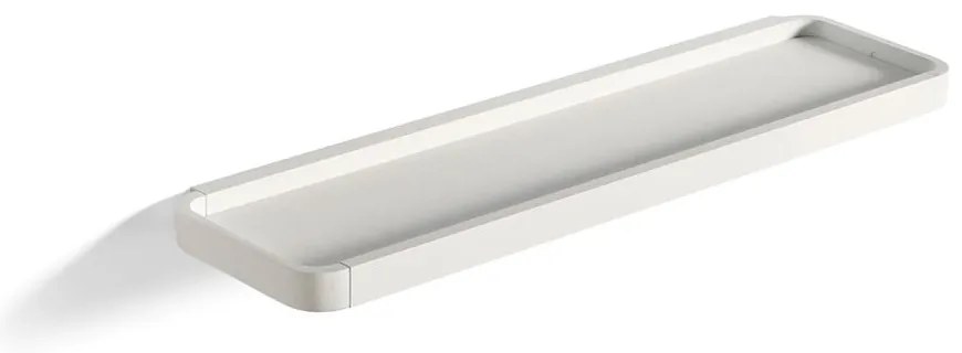 Бял рафт за баня, монтиран на стената Rim - Zone