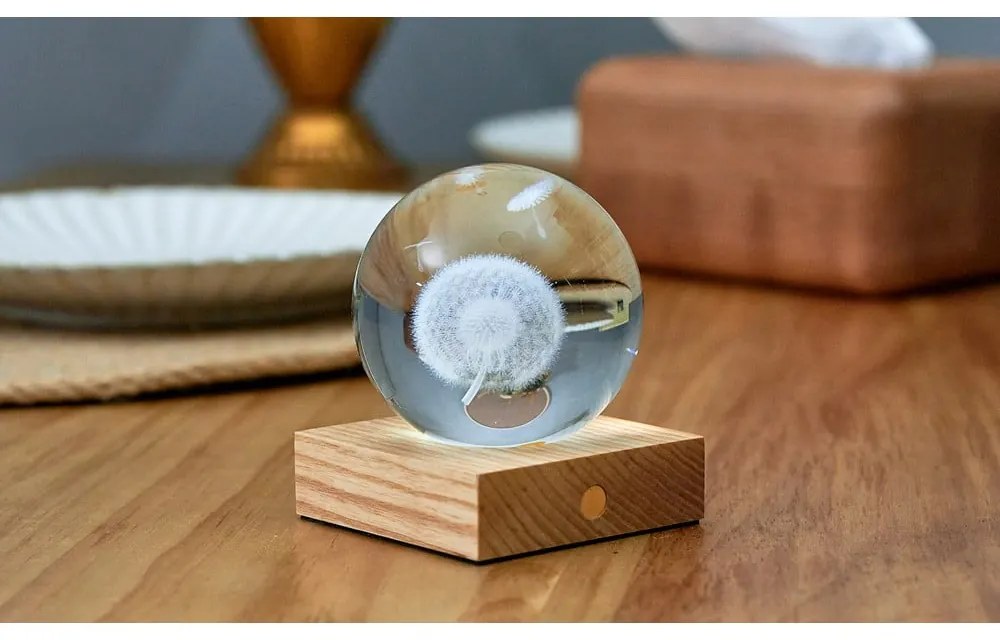 Тъмнокафява светлинна декорация с USB Amber – Gingko