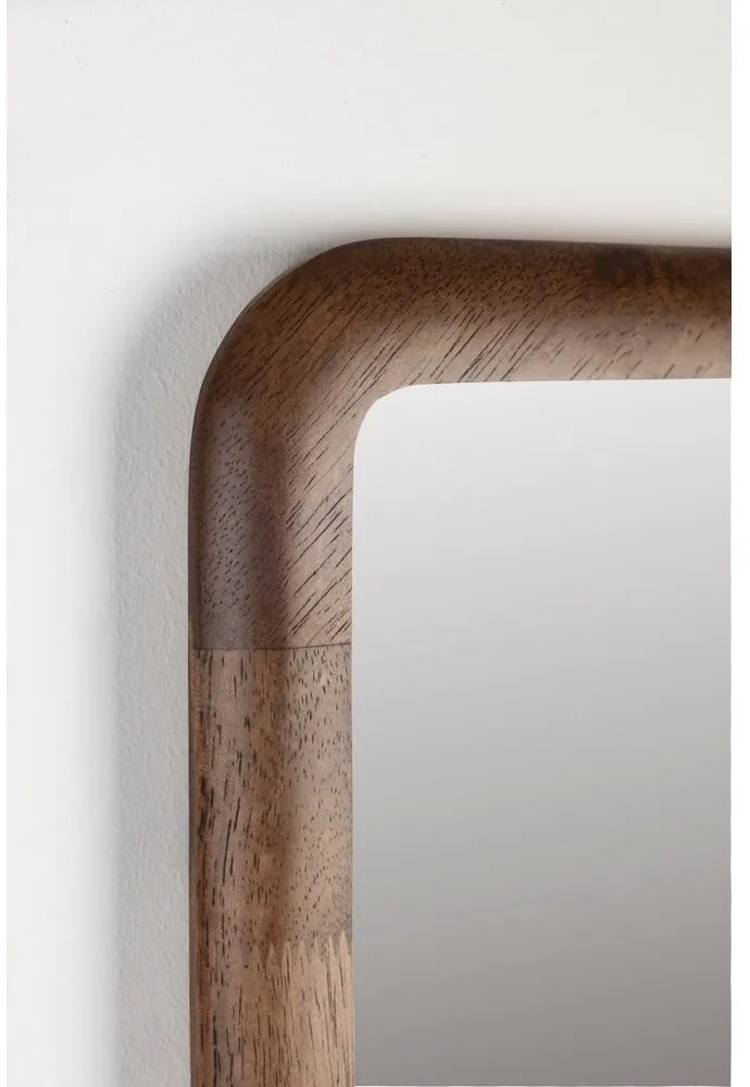 Стенно огледало от масивно дърво 26x120 cm Nyko – White Label