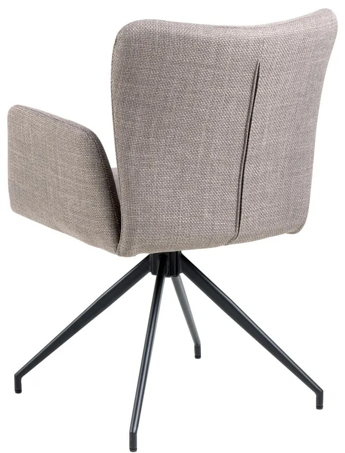 Сиви тапицирани трапезни столове в комплект 2 бр. Laura – Actona