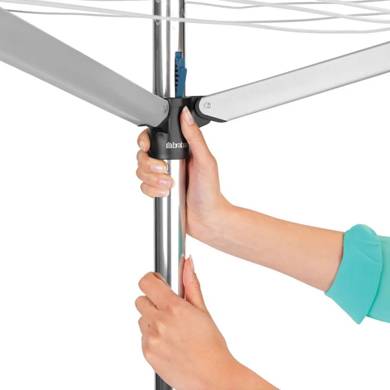 Външен простор Brabantia Essential 1003460, 30 м, Котва за бетониране, Калъф, Резистентен на корозия, Инокс
