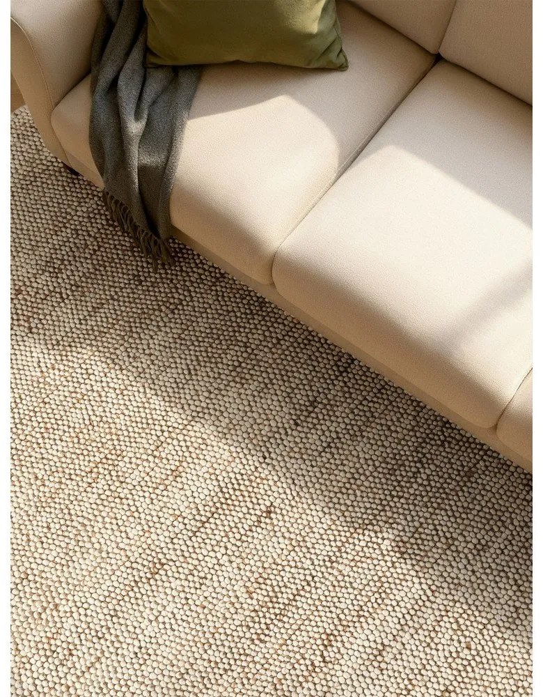 Бежов ръчно изработен килим със смес от вълна 200x300 cm Peas – Villeroy&amp;Boch