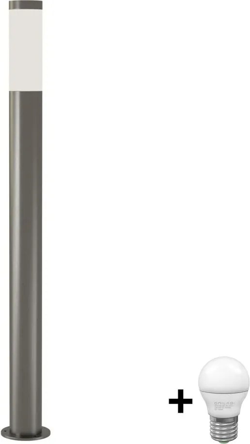 Brilagi - LED външна лампа ELIA 1xE27/7W/230V 4000K IP44 100 cm хром