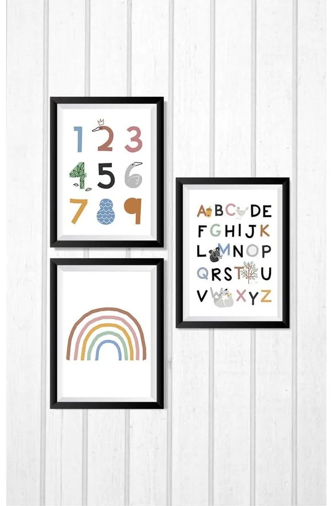 Детски картини в комплект 3 бр. 15x20 cm - Kate Louise