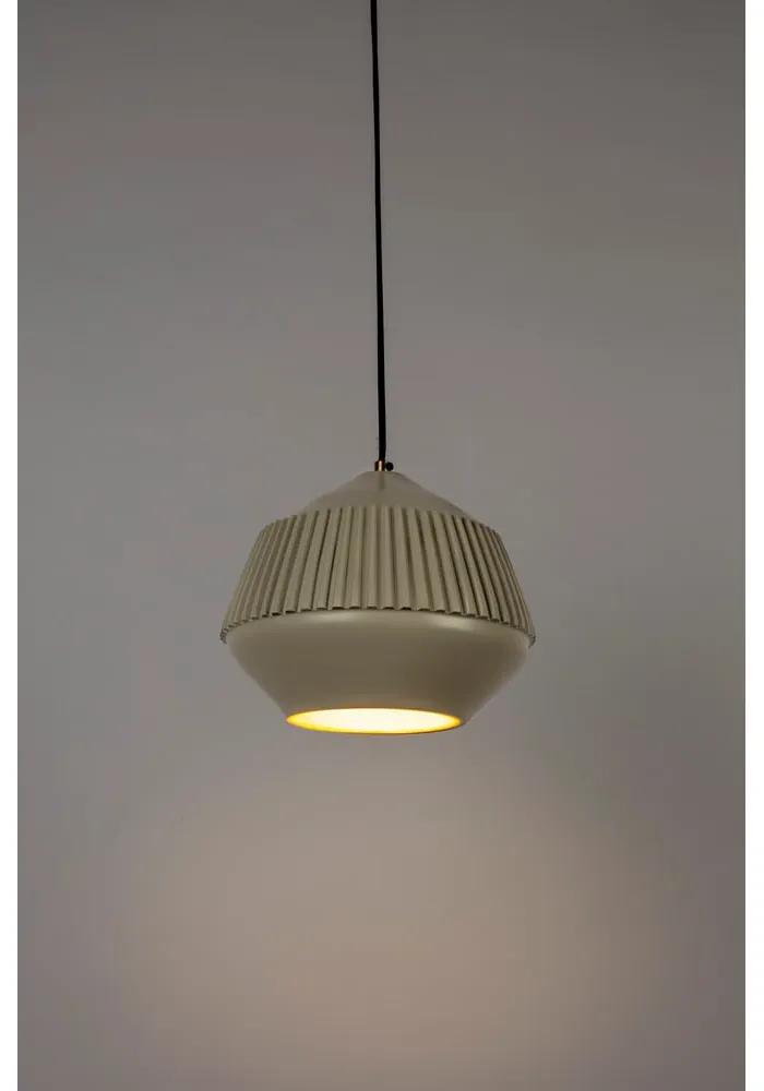 Бежова висяща лампа с метален абажур ø 26 cm Aysa - White Label