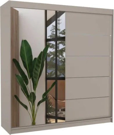 Гардероб Kahn 200 плъзгащи се-сиво-бежово