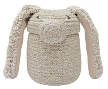 Кремава текстилна детска кошница за играчки ø 15x15 cm Mini Rita the Rabbit – Lorena Canals