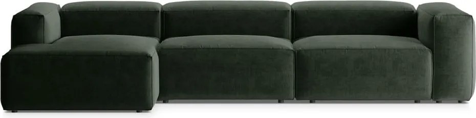 Зелен ъглов диван (ляв ъгъл) Bergamo – Cosmopolitan Design