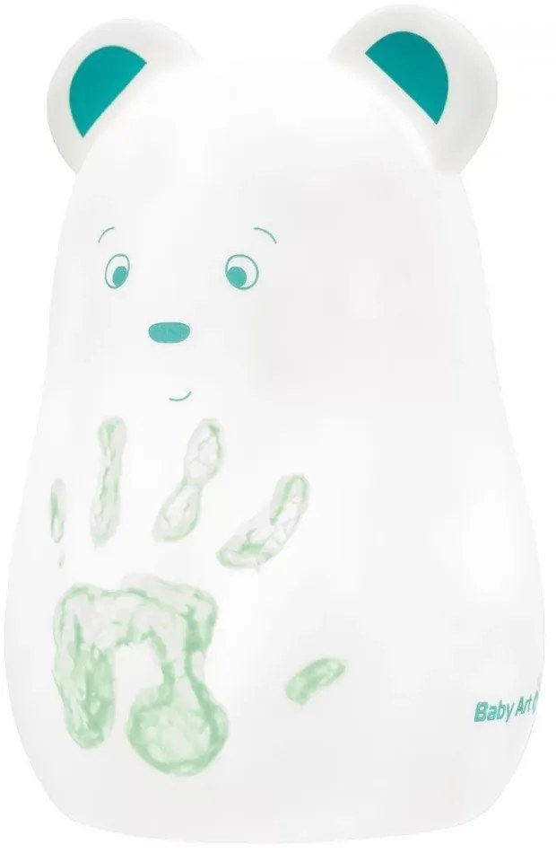 BABY ART Преносима лампа мече с отпечатък с боички