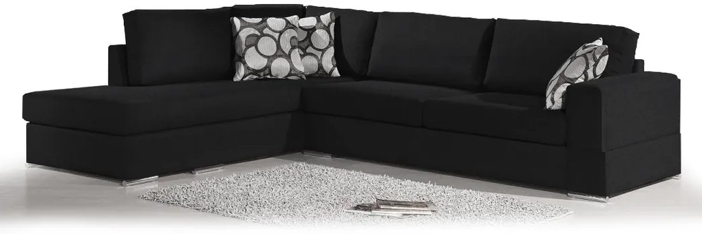 Ъгъл диван Must-Right-295φ 230β cm.-Black