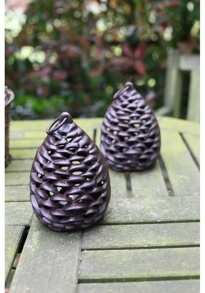 Метален фенер (височина 18 cm) Pine Cone – Esschert Design