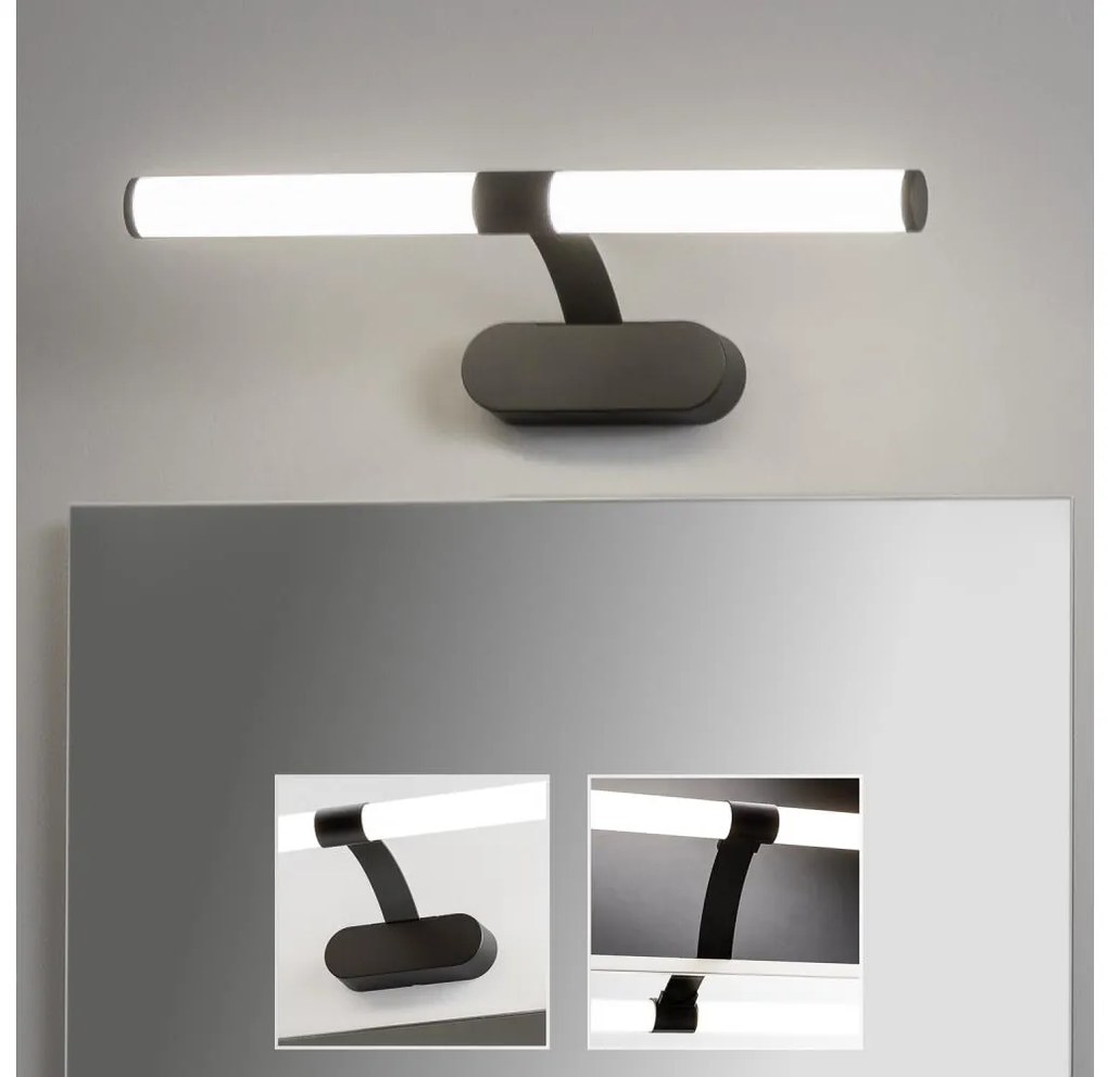 Brilagi - LED осветление за огледало за баня TUBEO LED/6W/230V 40 см IP44 черно