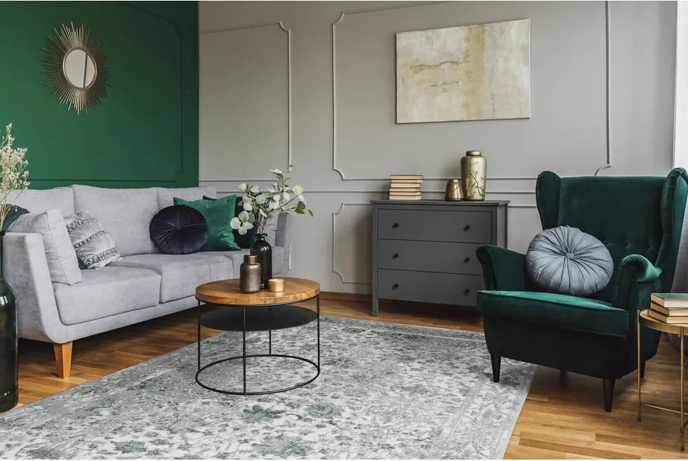 Килим в цвят мента 200x280 cm Sensi Tris – FD