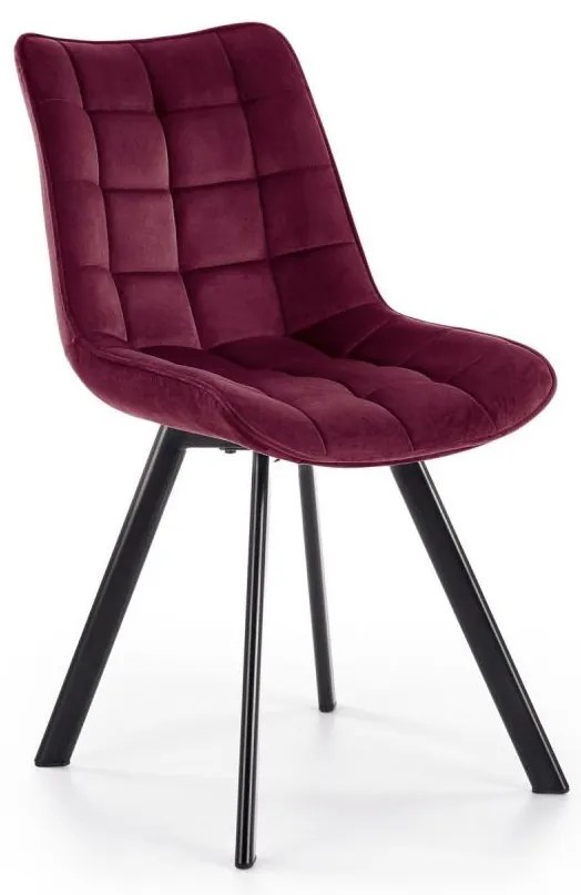 Трапезен стол COMORO, 1 бр., тъмночервен