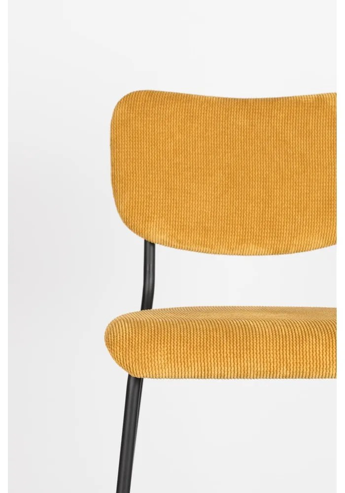 Бар столове в цвят охра в комплект от 2 броя 92 cm Benson - Zuiver